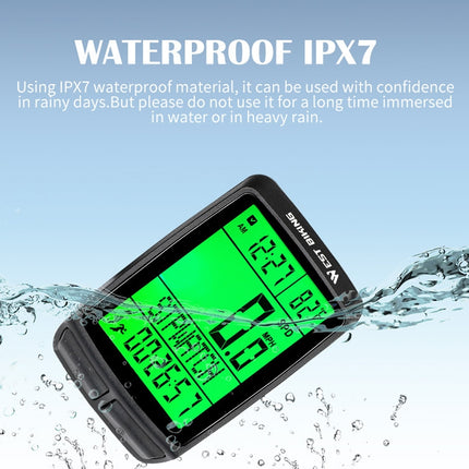 WEST BIKING 5 Languages Bicycle Waterproof Backlight Multifunction Wireless Odometer Speedometer - DealBuddy