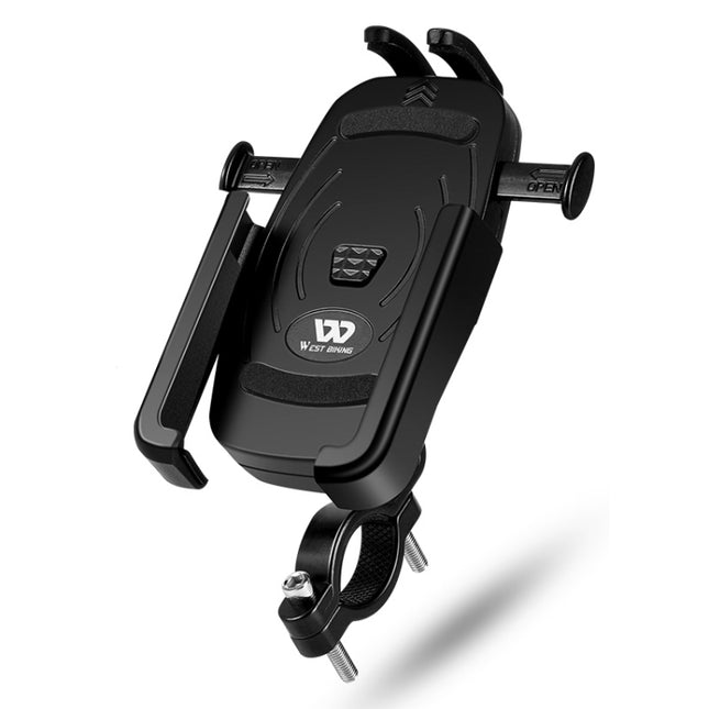 WEST BIKING  Bike Mobile Phone Holder Aluminum 360 Rotatable Electric Bike Scooter Motorcycle Phone Stand,Style:, Handlebar Style - DealBuddy