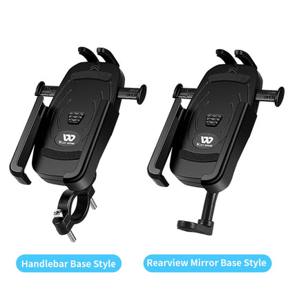 WEST BIKING  Bike Mobile Phone Holder Aluminum 360 Rotatable Electric Bike Scooter Motorcycle Phone Stand,Style:, Handlebar Style - DealBuddy