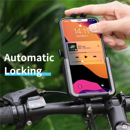 WEST BIKING  Bike Mobile Phone Holder Aluminum 360 Rotatable Electric Bike Scooter Motorcycle Phone Stand,Style:, Handlebar Style - DealBuddy