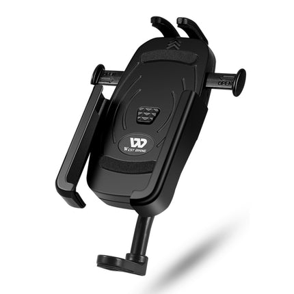 WEST BIKING  Bike Mobile Phone Holder Aluminum 360 Rotatable Electric Bike Scooter Motorcycle Phone Stand,Style: - DealBuddy