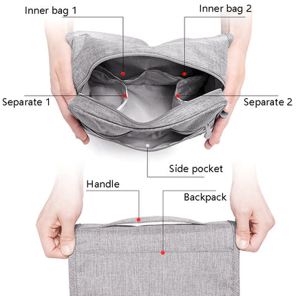 Travel Waterproof Wash Bag Portable Dust-Proof Storage Bag Hanging Cosmetic Bag
