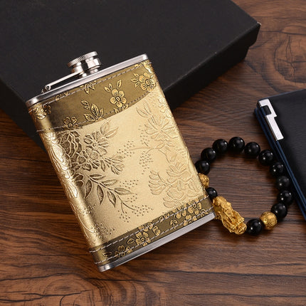 Portable Stainless Steel Hip Flask Set With Wine Glass Funnel, Style:, 8OZ New Jack Patch Core, 8OZ Old Jack Patch Core, 8OZ Old Man Patch Core, 8OZ Yellow Floral Pattern Core, 7OZ Black Leather Jack Gray, 7OZ Yellow Leather Jack Old Man Gray          ... - DealBuddy