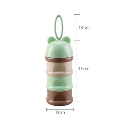3 Layer Frog Style Portable Baby Food Storage Box Cartoon Milk Powder Box, Blue, Green, Purple - DealBuddy