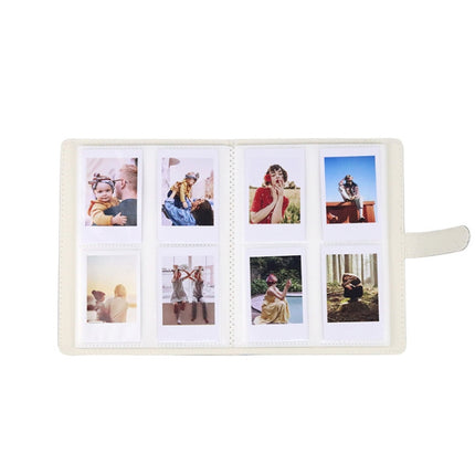 3-Inch 128-Piece PU Photo Album Laser Symphony Mini Digital Photo Storage