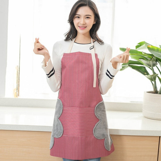 Home Hand-Wiping Apron Waterproof Home Kitchen Waist