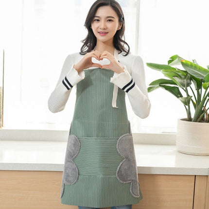Home Hand-Wiping Apron Waterproof Home Kitchen Waist