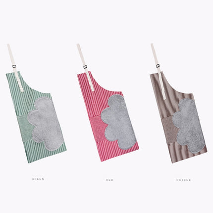 Home Hand-Wiping Apron Waterproof Home Kitchen Waist
