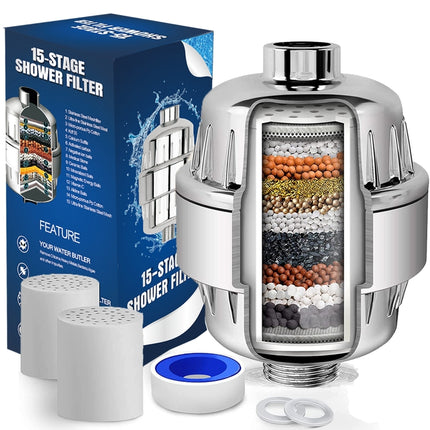 15 Layers Shower Water Purifier Shower Filter