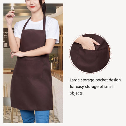 2 PCS 0058 Cafe Nail Shop Waterproof Apron Polyester Material Home Work Apron