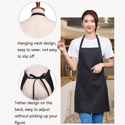 2 PCS 0058 Cafe Nail Shop Waterproof Apron Polyester Material Home Work Apron