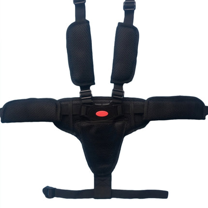 Baby Dining Chair Stroller Safety Strap Five-Point  Type A Version + Fixed Strap + Thick Shoulder Pad + Large Crotch Protector