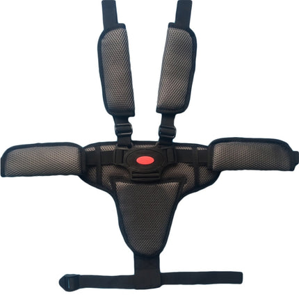 Baby Dining Chair Stroller Safety Strap Five-Point  Type A Version + Fixed Strap + Thick Shoulder Pad + Large Crotch Protector
