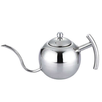 Hand Flush Pot Mocha Coffee Pot Stainless Steel Coffee Pot European Style Stainless Steel Teapot With Strainer, 1L, 0.85L - DealBuddy