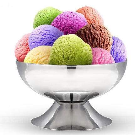 Stainless Steel Ice Cream Cup Ice Cream Goblet Bar Wine Glass, Specification：