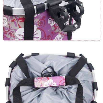 Bicycle Front Bag Basket Aluminum Alloy Foldable Basket