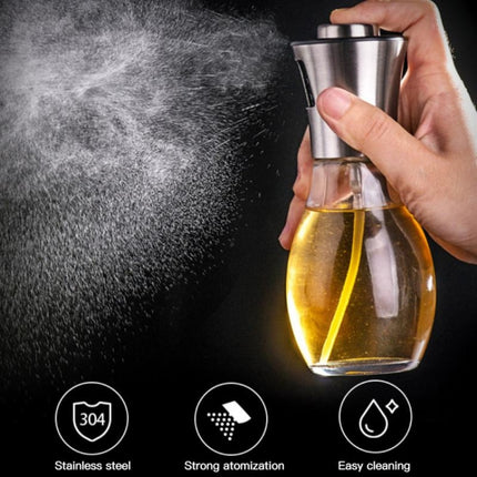 Stainless Steel Glass Bottle Barbecue Cooking Seasoning Oil Pot Sprayer Oil Injection Kettle Oil Spray Bottle