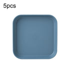5pcs Home 6 Inch Small Dish Plastic Snack Cake Dish Dining Table Garbage Tray