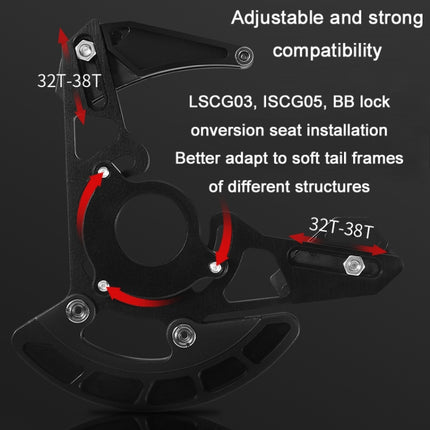 WEST BIKING YP0719259 Mountain Bike Chain Guide Support 32T-38T Gear Piece