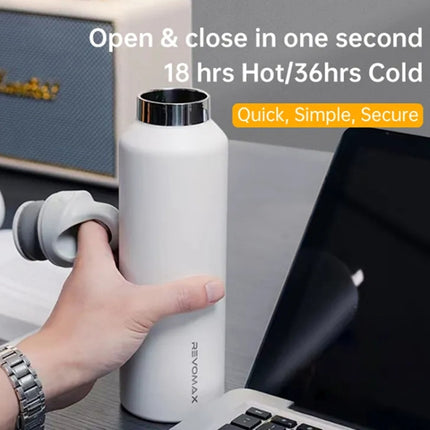 REVOMAX Stainless Steel Vacuum Flask Outdoor Car Vacuum Flask, Capacity：, 266ml (Matcha Green), 266ml (Bubble Blue), 266ml (Cherry Pink), 266ml (Polar White), 365ml (Star Black), 365ml (Polar White), 365ml (Cherry Pink), 365ml (Bubble Blue)            ... - DealBuddy
