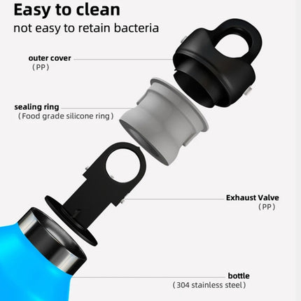 REVOMAX Stainless Steel Vacuum Flask Outdoor Car Vacuum Flask, Capacity：, 266ml (Matcha Green), 266ml (Bubble Blue), 266ml (Cherry Pink), 266ml (Polar White), 365ml (Star Black), 365ml (Polar White), 365ml (Cherry Pink), 365ml (Bubble Blue)            ... - DealBuddy