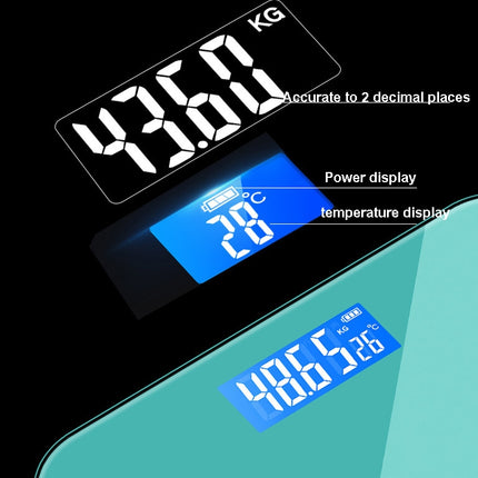 28cm Smart Electronic Scales Weight Scales Household Body Scales, Battery, Charging - DealBuddy