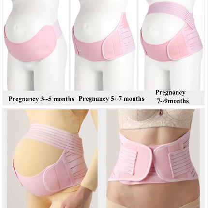 Prenatal Belly Support Three-Piece Breathable Belly Support Belt For Pregnant Women Before Childbirth, S, M, L, XL, XXL - DealBuddy