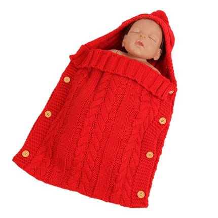 Zzsd0002 Autumn / Winter Baby Knitted Woolen Button Sleeping Bag Photography Blanket Stroller Sleeping Bag