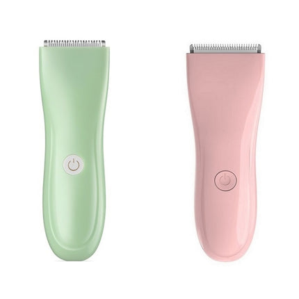 Infant And Children Hair Clipper Electric Hair Clipper Rechargeable Shaving Cutter, Green, Pink - DealBuddy