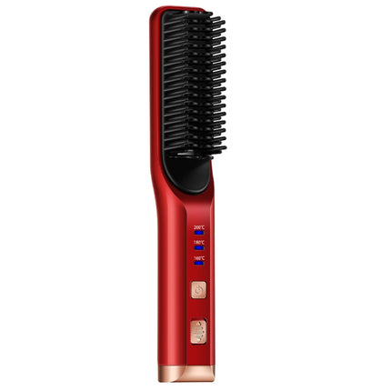 2 In 1 Curling And Straightening Dual-Use Mini Multi-Function Hair Straightener, Colour :, White, Red, Pink, Black, Blue, Purple - DealBuddy