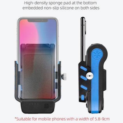 BG-2021 Bicycle Front Light 4 In 1 Mobile Phone Holder Horn Light Mountain Bike Front Light - DealBuddy