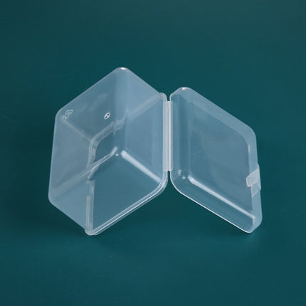 20 PCS Rectangular Plastic Box Transparent Stationery Storage Box PP Tool Parts Accessories Box