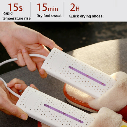 10W Household Shoe Dryer Shoe Deodorant Shoe Dryer Smart Timed Folding Shoe Baker Socks Dryer, With Purple Lamp EU Plug, Without Purple Lamp  EU Plug - DealBuddy