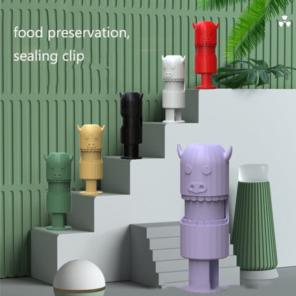 10 PCS H011 Food Preservation And Moisture-Proof Sealing Elastic Clip Snack Food Sealing Clip, Purple, White, Green, Black, Yellow - DealBuddy