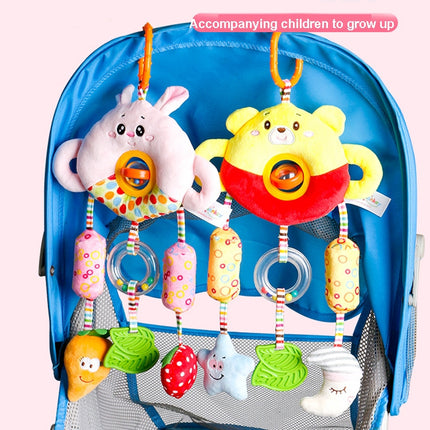 Stroller Toy 0-1 Year Old Bed Hanging Turn Bead Doll Baby Bed Bell Plush Rattle