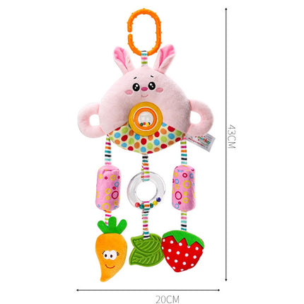 Stroller Toy 0-1 Year Old Bed Hanging Turn Bead Doll Baby Bed Bell Plush Rattle