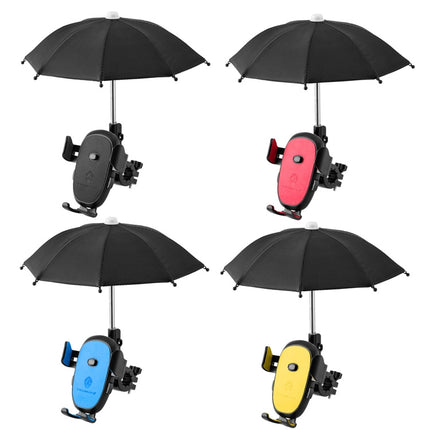 CYCLINGBOX BG-2935 Bicycle Mobile Phone Bracket With Umbrella Waterproof Navigation Electric Car Mobile Phone Frame, Style: - DealBuddy