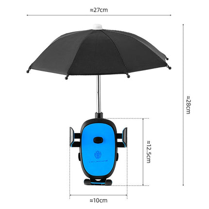 CYCLINGBOX BG-2935 Bicycle Mobile Phone Bracket With Umbrella Waterproof Navigation Electric Car Mobile Phone Frame, Style: - DealBuddy