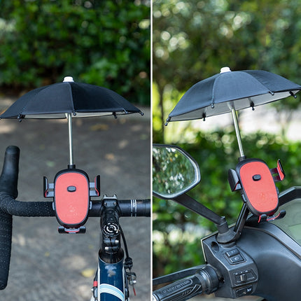 CYCLINGBOX BG-2935 Bicycle Mobile Phone Bracket With Umbrella Waterproof Navigation Electric Car Mobile Phone Frame, Style: - DealBuddy