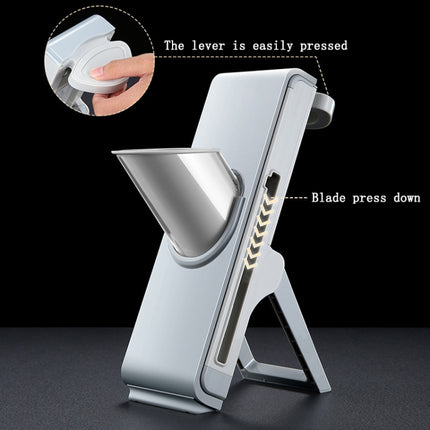 Hand Cutting Cutter Kitchen Lever Slicer Pressing Grater, Simple Gray, Simple Blue - DealBuddy