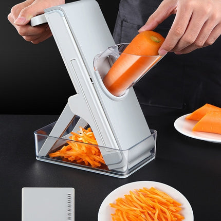 Hand Cutting Cutter Kitchen Lever Slicer Pressing Grater, Simple Gray, Simple Blue - DealBuddy