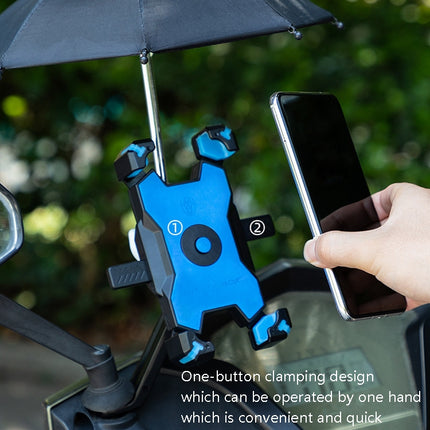 CYCLINGBOX Bicycle Mobile Phone Bracket With Parasol Rider Mobile Phone Frame, Style: - DealBuddy