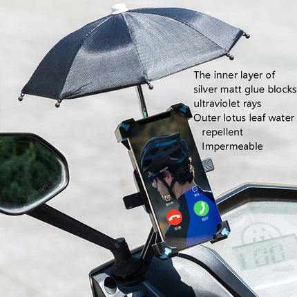 CYCLINGBOX Bicycle Mobile Phone Bracket With Parasol Rider Mobile Phone Frame, Style: - DealBuddy