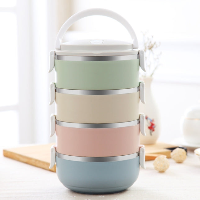 Gradient Color Lunch Box Food Bento Box Stainless Steel Container - DealBuddy