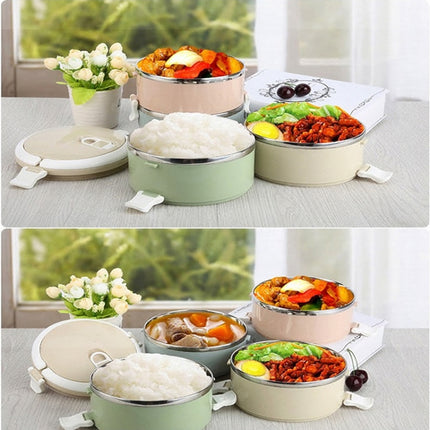 Gradient Color Lunch Box Food Bento Box Stainless Steel Container - DealBuddy
