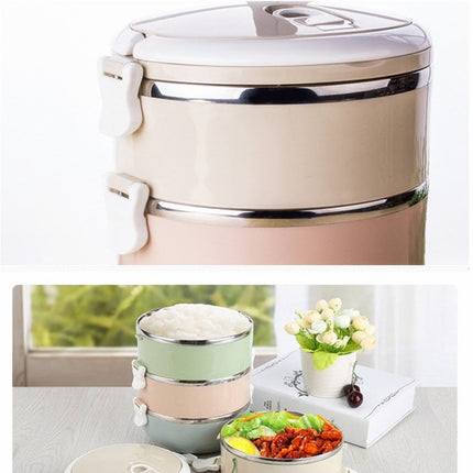 Gradient Color Lunch Box Food Bento Box Stainless Steel Container - DealBuddy