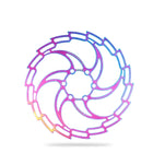 IIIPRO Bike Disc Mountain Bike Hollow Disc Dish Six Nail Brake Pad, Style: