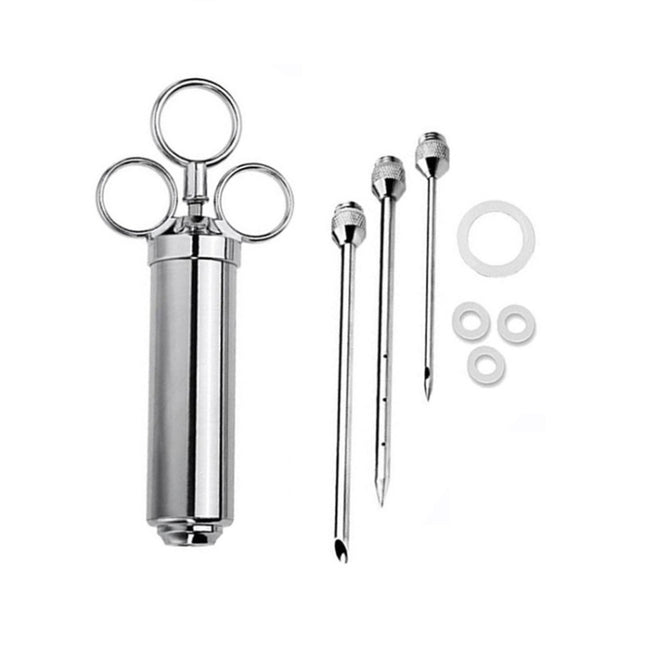 Stainless Steel Seasoning Turkey Syringe Kitchen Seasoning Syringe, 8 in 1, 9 in 1, 10 in 1 - DealBuddy