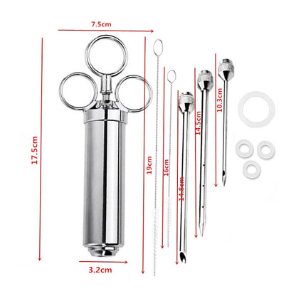 Stainless Steel Seasoning Turkey Syringe Kitchen Seasoning Syringe