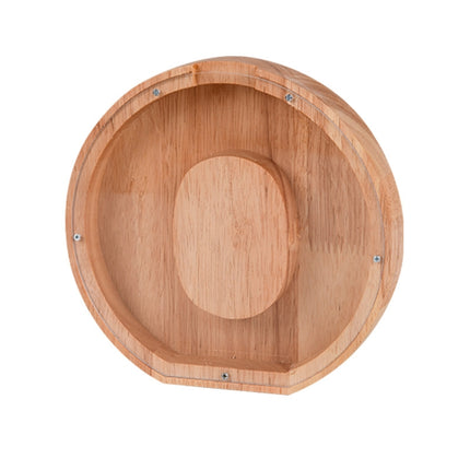 Wooden English Alphabet Piggy Bank Transparent Acrylic Piggy Bank